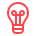 web icon light bulb